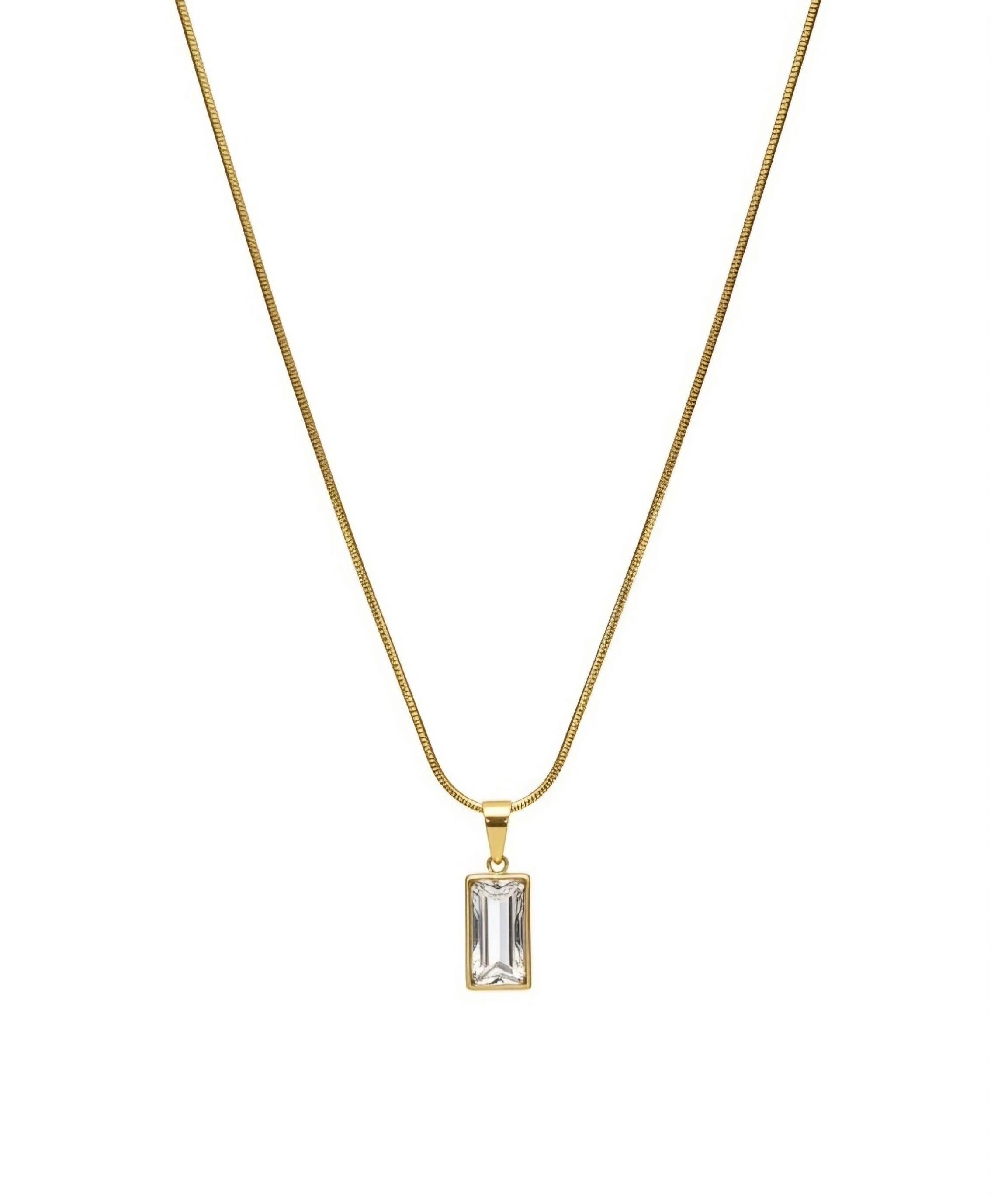 Rectangle Stone Pendant